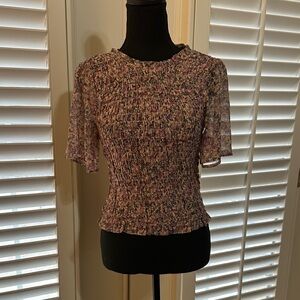 Abercrombie & Fitch Multicolor Floral Blouse